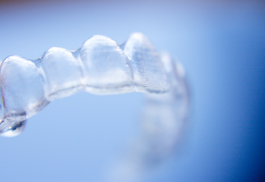 An invisalign aligner for a top arch